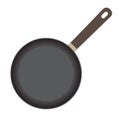 Frying pan icon or sign isolated on white background. Vector illustration.